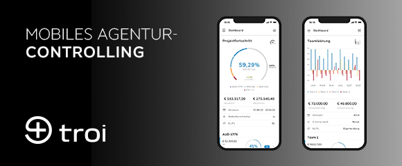 Für Agenturen die mehr wollen. Troi Software. Kostenlos testen.