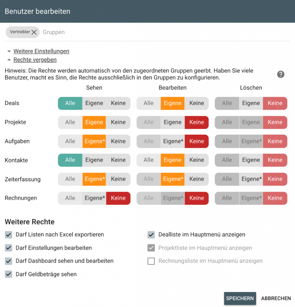 deals & projects im Agentursoftware Guide