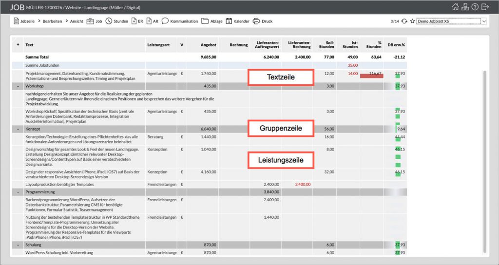 Job Neu easyJOB im Agentursoftware-Guide