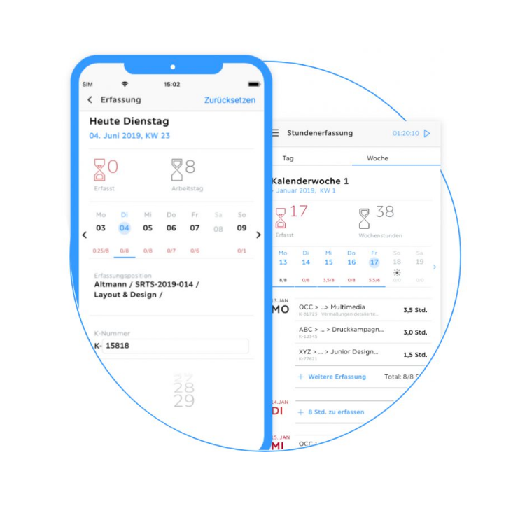 LiveApp-Zeiterfassung-Troi-im-Agentursoft