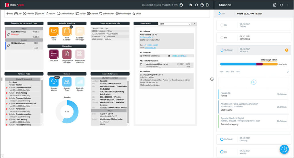 digitaluserday-stundenpanel-easyJOB im Agentursoftware-Guide