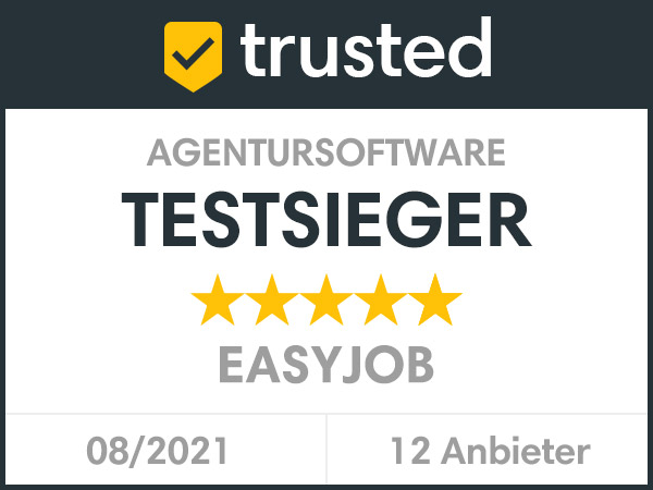 trusted-agentursoftware-testsieger-easyJOB im Agentursoftware-Guide