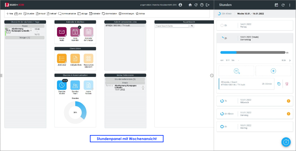 Roadmap Agentursoftware easyJOB 2022
