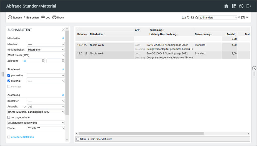 Screenshot easyjob-zeiterfassung Bild 3 2022 im Agentursoftware-Guide