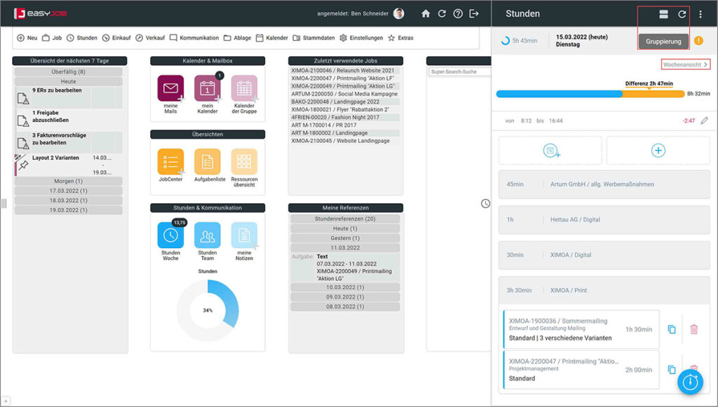 easyjob-stundenpanel-tag-gruppierung-im-Agentursoftware-Guide