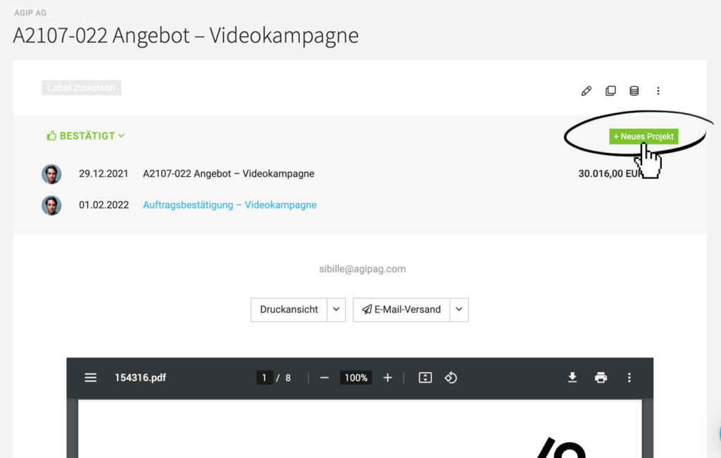 Moco im Agentursoftware-Guide - Videokampagne