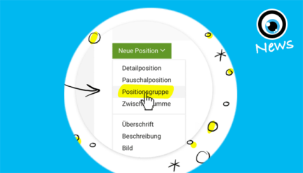 MOCO News: Positionen zusammenfassen mit der neuen Positionsgruppe