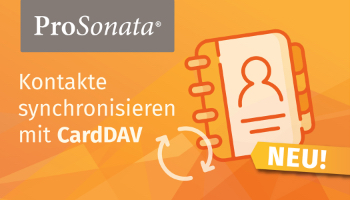 ProSonata News: Neue CardDAV-Integration