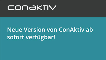 ConAktiv News: Neue Version von ConAktiv ab sofort verfügbar!