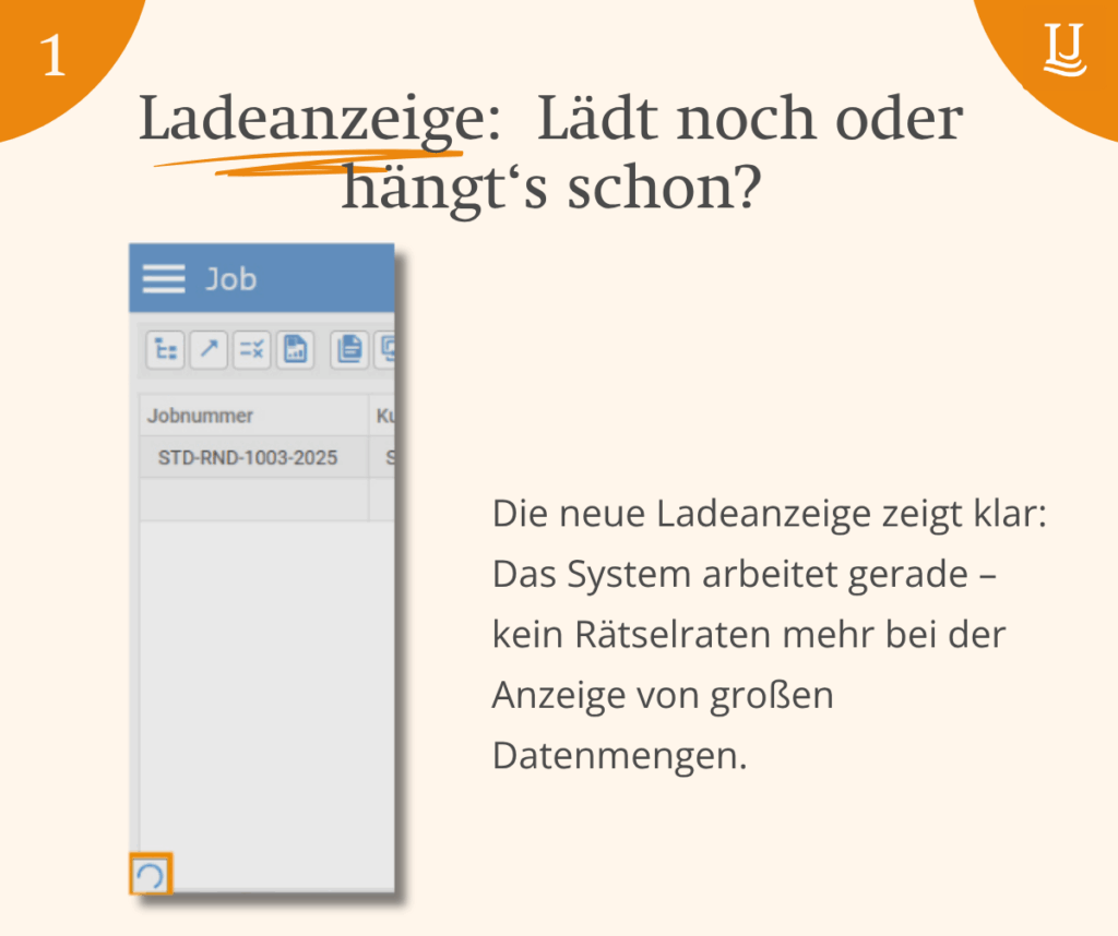 Leading Job Illustration Ladeanzeige