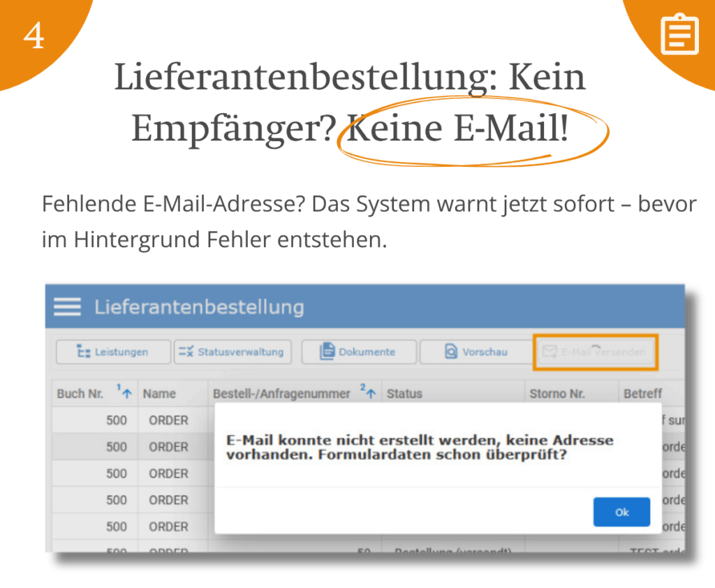 Leading Job Illustration Warnung e-Mail