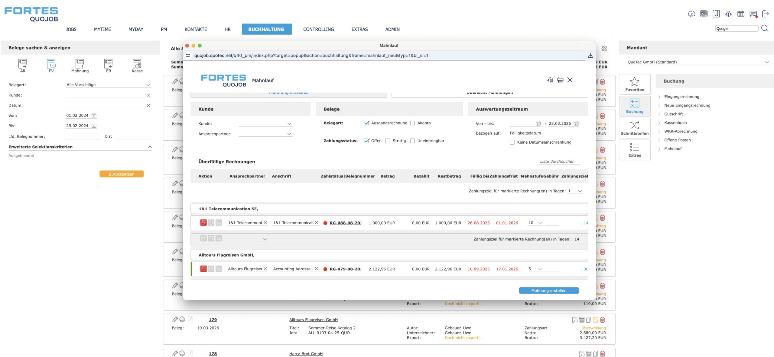 Fortes QuoJob Screenshot OPOS