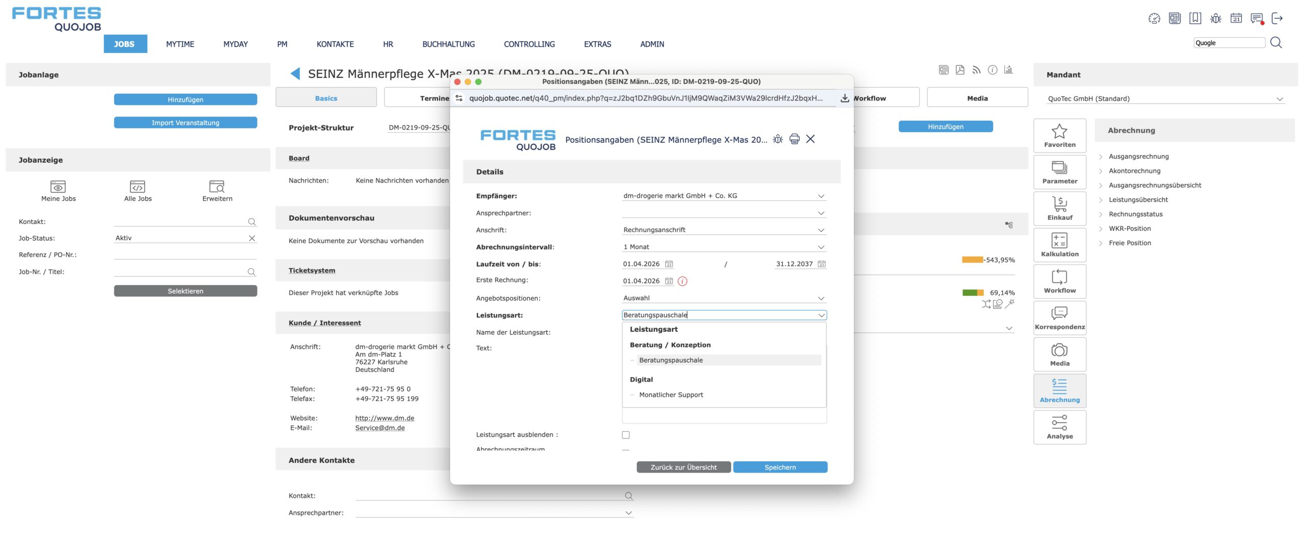 Fortes QuoJob Screenshot WKR