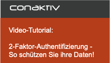 2-Faktor-Authentifizierung (2FA) in Conaktiv