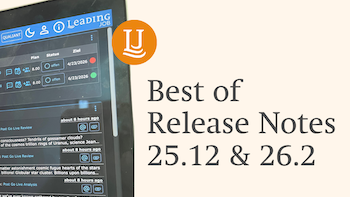 Leading Job Beitragsbild Best of Release Notes 25.12 und 26.2