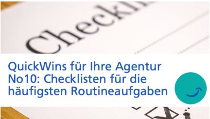 Quick Win 10: Checkliste für wiederkehrende Aufgaben anlegen