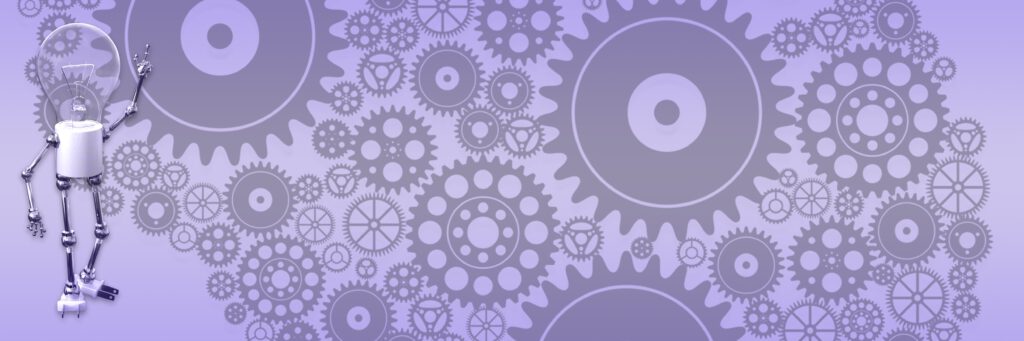 Grafik mit vielen Zahnrädern zum Beitrag Standardisierung