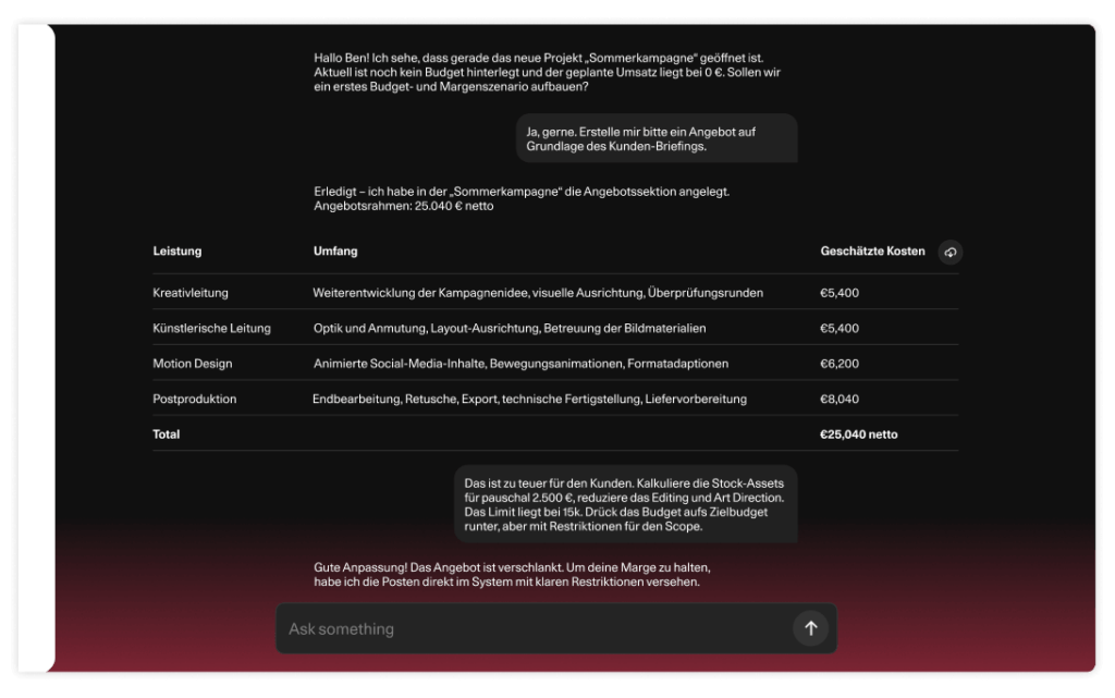 OS/ AI Agent für Agency Screenshot 1