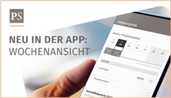 ProSonata App News: Wochenanzeige für Projektzeiten