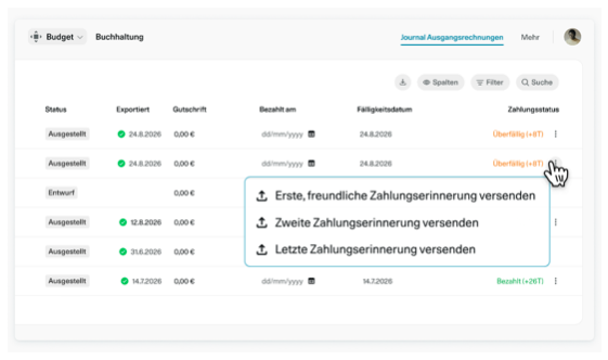 OS/ Zahlungserinnerungen Screenshot1