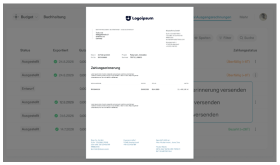 OS/ Zahlungserinnerungen Screenshot2