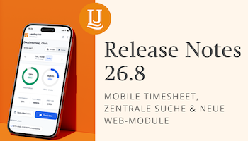 LEADING Job Release 26.8 – Mobile Zeiterfassung und mehr neue Features